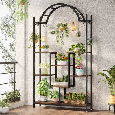 Arcola Flower Stands with Hanging Hooks Rack