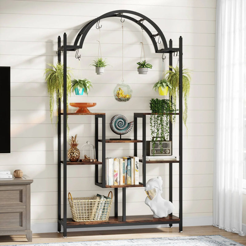 Arcola Flower Stands with Hanging Hooks Rack