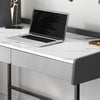 Dewy Modern Luxury Writing Computer Desk Workstation Table with Drawers