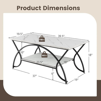 Casablanca Modern Rectangular Lounge Center Table