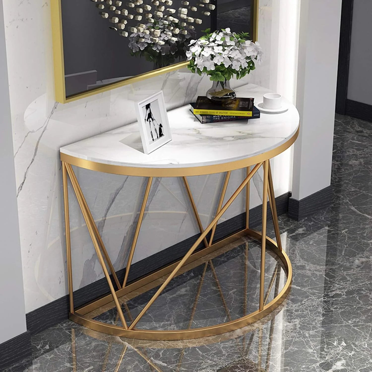 Hoobo Hallway Entryway Console Table