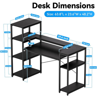 Hyping Office Desk Storage Writing Working Station Desk Table