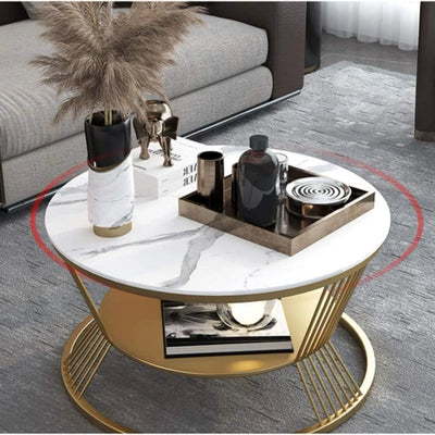 Afiya Round Coffee Table Living Lounge Center Table