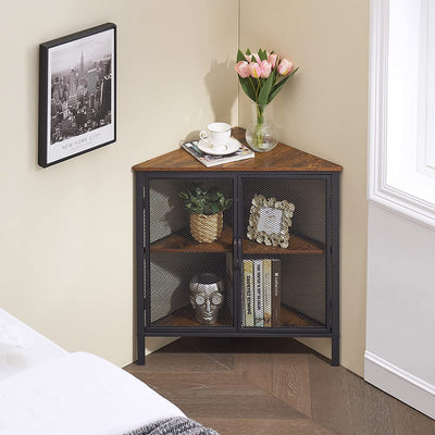 Corner Metal Frame Storage Shelf Organizer for Small Space