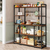 Wide Hutch Cabinet Microwave Stand Baker’s Kitchen Rack