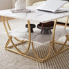 Andi Gold Metal Coffee Modern Center Table