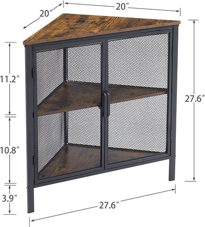 Corner Metal Frame Storage Shelf Organizer for Small Space