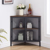 Corner Metal Frame Storage Shelf Organizer for Small Space