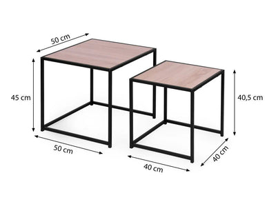 Sponza Coffee Center Nesting Tables (Set of 2)