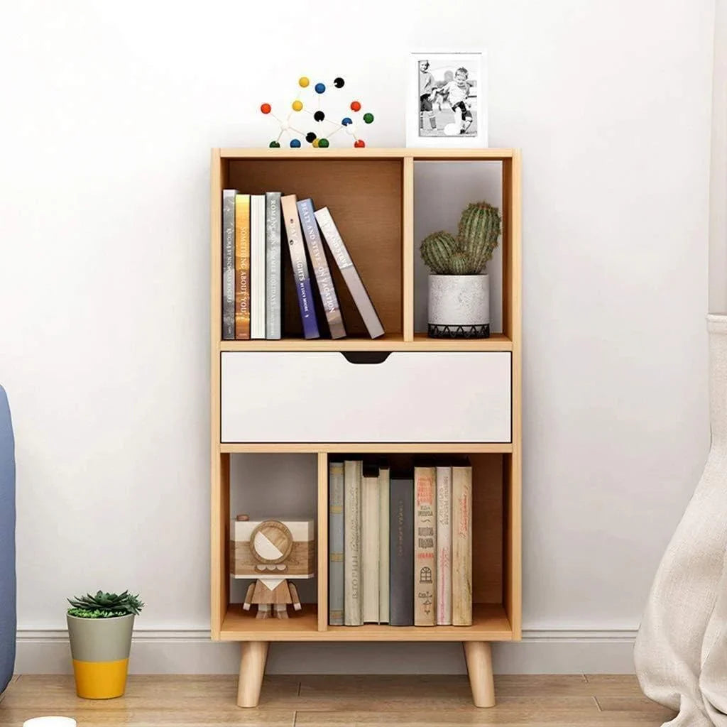 Tuzaloo Living Lounge Drawer Bookcase Rack