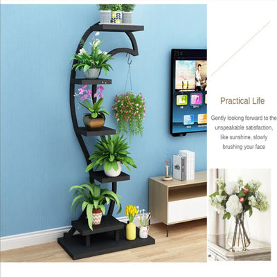 Heart Curved Plant Shelve Rack Decor