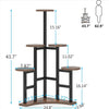 Engross Quinary Planter Shelve Organizer Stand Rack