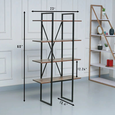 Lindos Bookcase Shelve Organizer Decor Rack