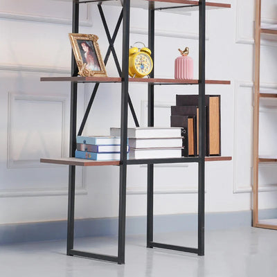 Lindos Bookcase Shelve Organizer Decor Rack