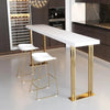 Feigned Living Lounge Counter Breakfast LED Console Table