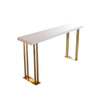 Feigned Living Lounge Counter Breakfast LED Console Table