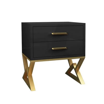 Nugatory Bedroom Lamp Organizer Drawer Side Table