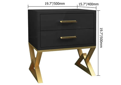 Nugatory Bedroom Lamp Organizer Drawer Side Table