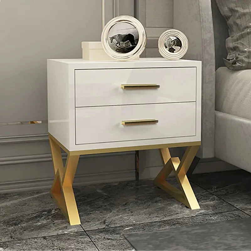 Nugatory Bedroom Lamp Organizer Drawer Side Table