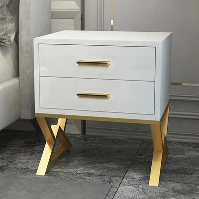 Nugatory Bedroom Lamp Organizer Drawer Side Table