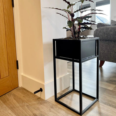 Zonula Indoor & Outdoor Metal Standing Square Planter